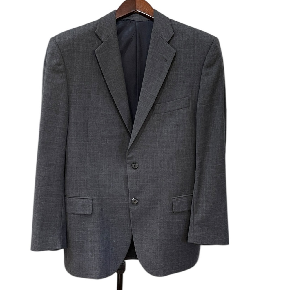 Burberry Bond Street Blazer SZ 42R Charcoal Grey